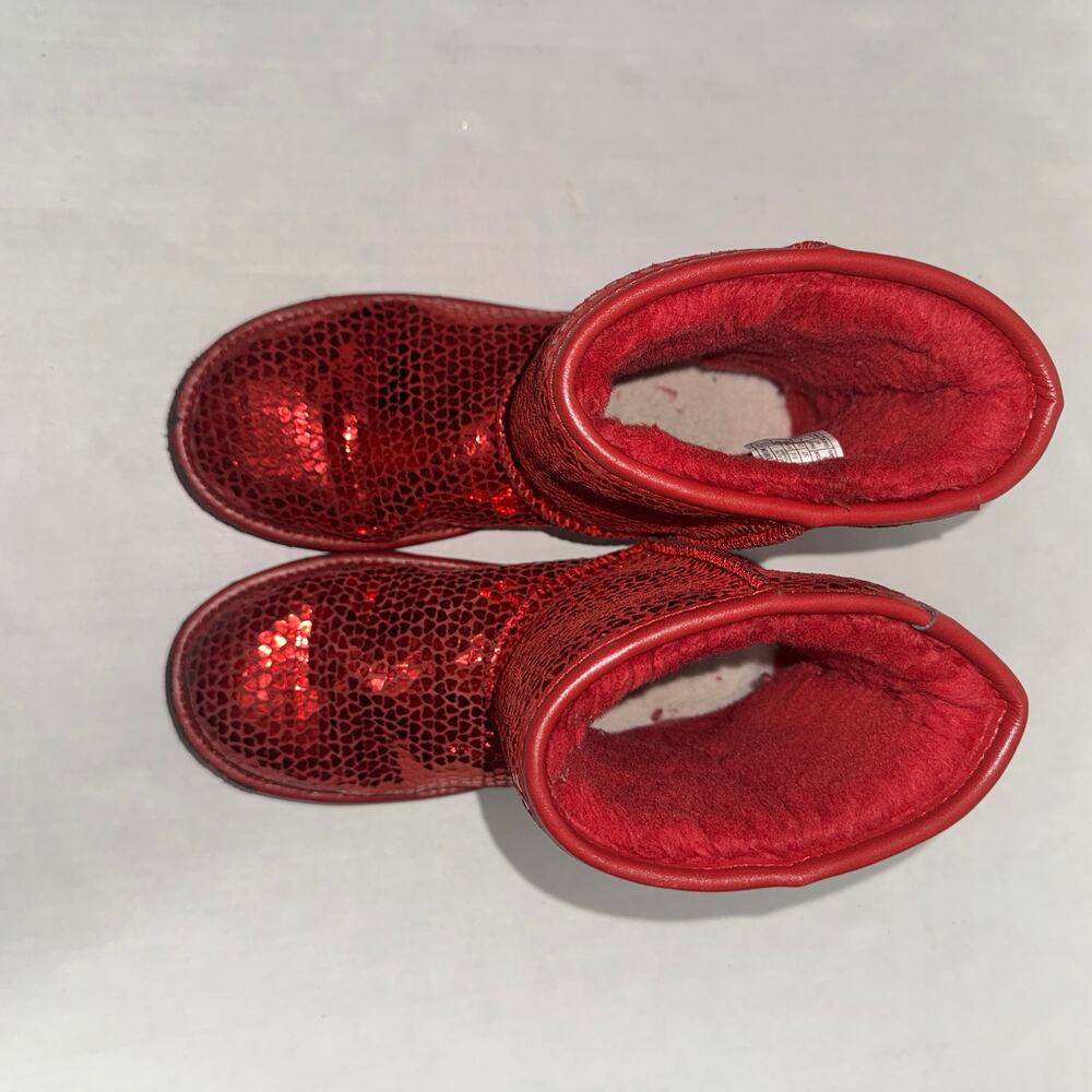 Ugg Girls 5 Classic II Gel Hearts Winter Boots‎ Cool Weather Cozy Comfy Outdoor - Picture 4 of 10